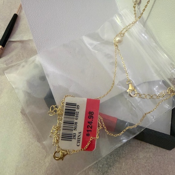 Cultured Freshwater Pearl Gold-Tone 2-Piece Necklace Set - Picture 2 of 3